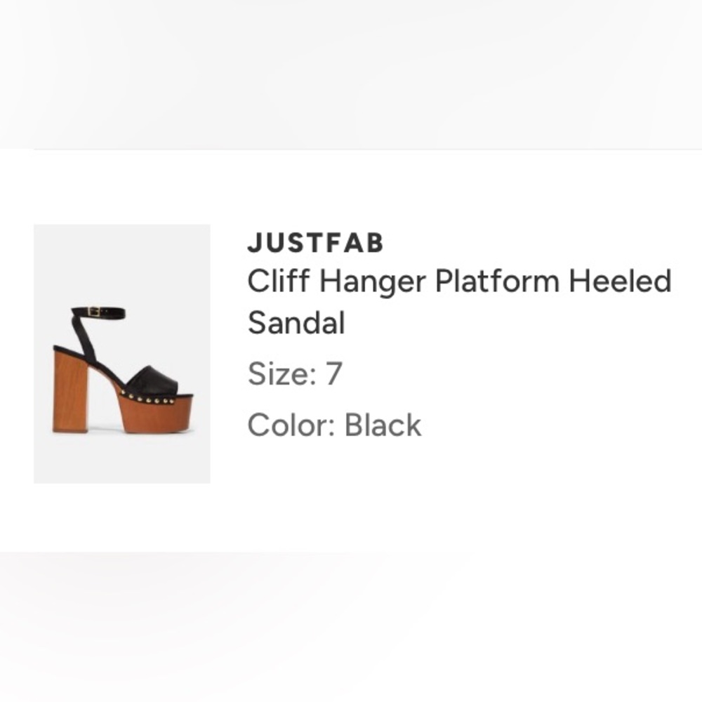 Black & tan studded platform heeled sandals